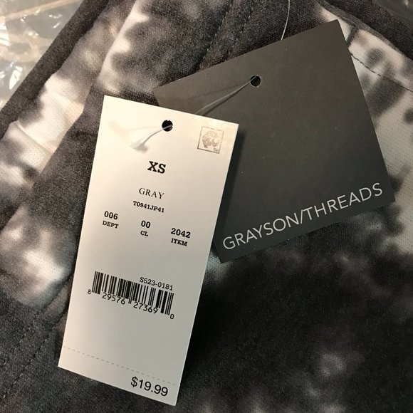 Grayson Threads Women's Mid Rise Activewear Pull On Jogger Pants Gray - Picture 9 of 9